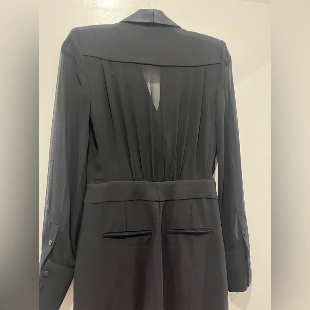 Reiss Black Suit Jumpsuit Size 2 - Picture 12 of 13